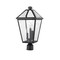 Z-Lite Talbot 3 Light Outdoor Post Mount Fixture, Black & Clear Beveled 579PHBR-BK - alternate 2